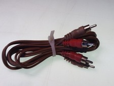 Stereo Amplifier RCA 6 Ft Brown and Red Male RCA Audio Cables Cord