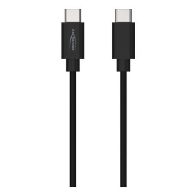 Ansmann USB Typ-C auf Typ-C Daten- und Ladekabel, 120cm