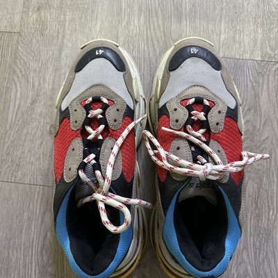 Balenciaga Triple S Sneakers Size 41 Multicolor Red Blue Beige Authentic