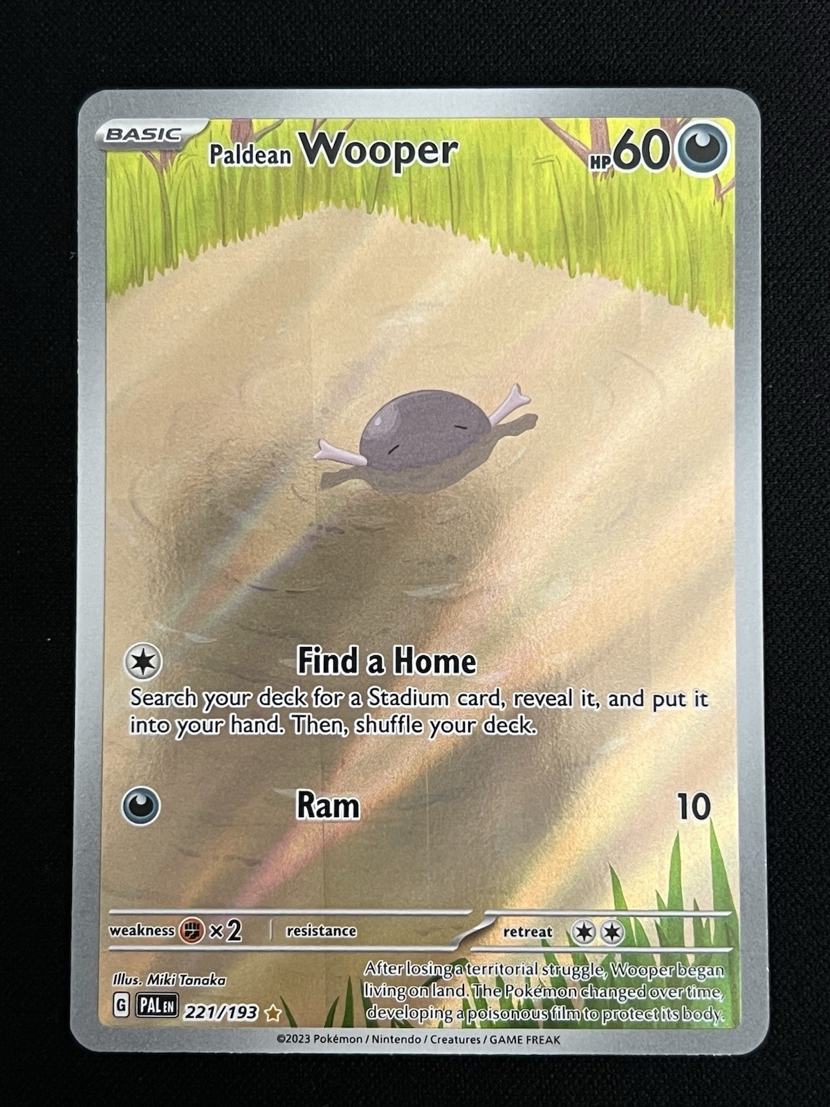 Paldean Wooper 221/193 SV02: Paldea Evolved Pokemon TCG Illustration Rare NM