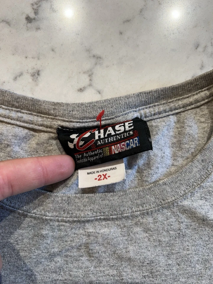 Camiseta De Colección Denny Hamlin #11 FedEx Express NASCAR Chase Authentics Gris 2XL Foto 3 de 4