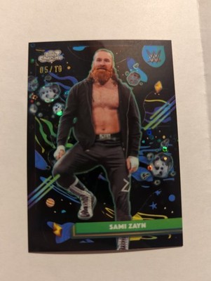 2026 Topps Cosmic Chrome WWE Sami Zayn Black Eclipse Refractor /10 