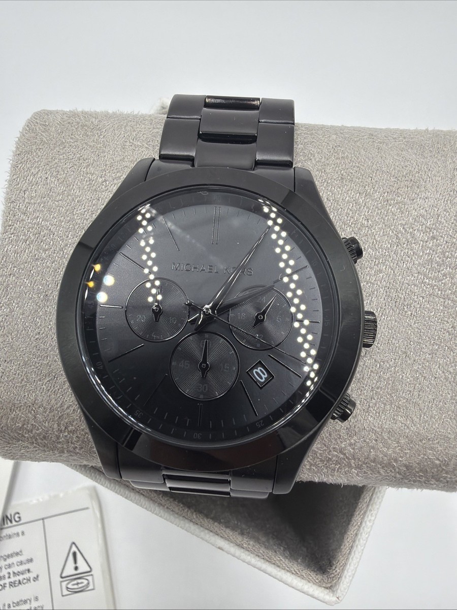 Brand new never worn black Michael Kors watch. Oversized Warren Black-Tone Watch in BLACK - Sale | Michael  main image 2
