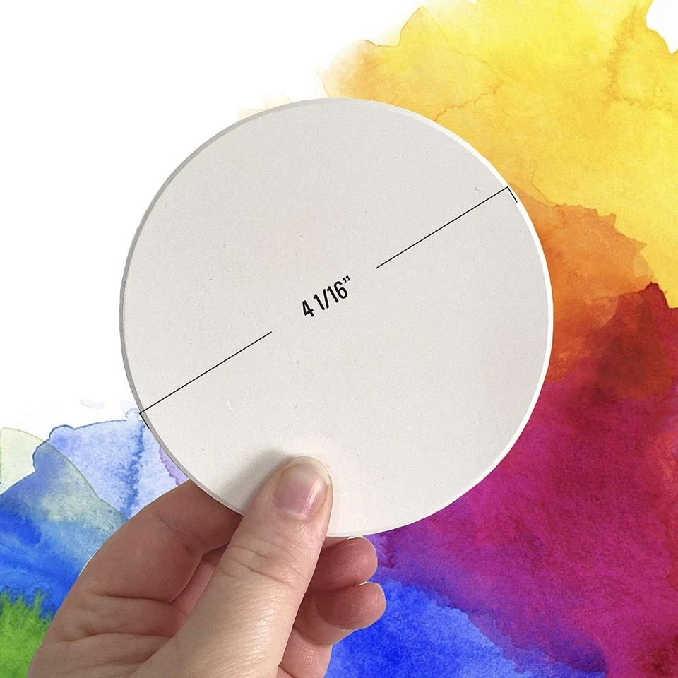 Unglazed Ceramic Tiles 4" with Cork Pads - Image 4 of 4