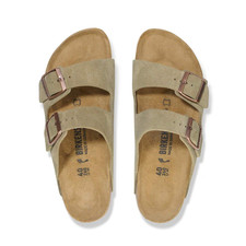 Birkenstock - Arizona Style 0951381 - Taupe Suede Leather - Womens 7