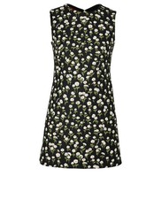 Gucci Daisy Backless Mini Dress Womens 8 Black Polyester (Polymer)