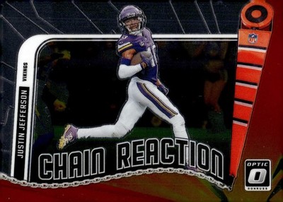 2024 Panini Donruss Optic Football Justin Jefferson #No. 5 Chain Reaction Viking