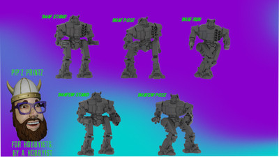 Calliope Alternate Mech Model For Battletech 6mm-10mm-15mm RLWS
