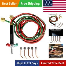 Oxygen Torch Kit, Air Acetylene Torch Kit, Gas Welding Torch, Portable Brazin...