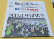 SEATTLE SEAHAWKS FULL NEWSPAPER NFC CHAMPS SUPER BOWL BOUND 1/26/2026 VS LA RAMS