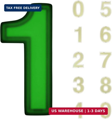 Solar House Numbers Waterproof - Self-Charging, No Batteries, No Solar Panels, N