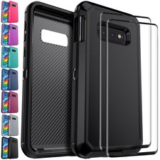 For Samsung Galaxy S10e Hybrid Case Heavy Duty Rugged Cover / Screen Protector