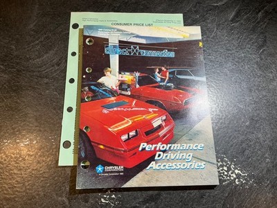 1986 Direct Connection Mopar Performance Parts Catalog 'Cuda Challenger Charger