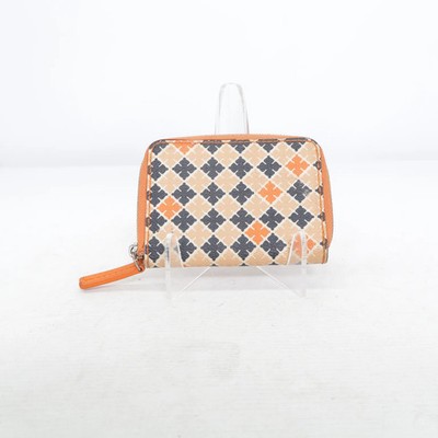 By Malene Birger, Portemonnaie, Beige/Orange/Schwarz, Medaillon, 10 cm, 6 #DJs