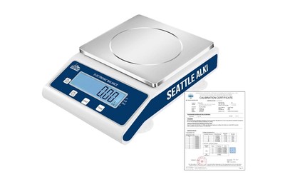 Seattle Alki Scientific Lab Scale 15kg x 0.1g USA Brand w/ Calibration Cert