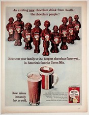 Nestlé Vintage Print Ad Cocoa Mix Chocolate Drink 1950s Original
