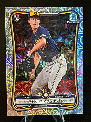 Bowman Chrome 2026 Jacob Misiorowski Rookie Mojo Refractor #35 Brewers