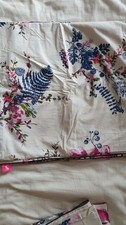 Image of Joules Double Duvet Cover Set 100% Cotton Floral Pattern Reversible Excellent