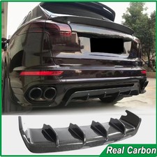 For Porsche Cayenne 958.2 Gts 15up Real Carbon Rear Bumper Diffuser Lip Body Kit For Porsche Cayenne 958.2 Gts 15up Real Carbon Rear Bumper Diffuser Lip Body Kit