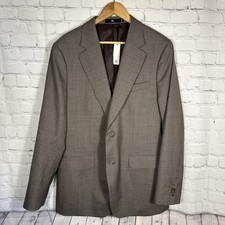 Banana Republic Blazer Sport Jacket Men 42R Brown Tailored Slim Fit Wool Preppy
