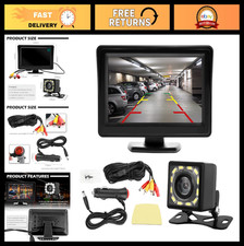 12 LED Backup Camera with 4.6" Monitor, 150 Wide Angle, Night Vision, Universal