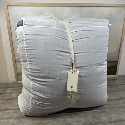 Banana Republic Home Lofty Silk King Comforter Only Blue Slate NWT