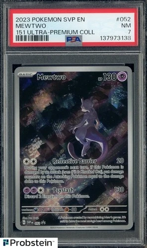 2023 Pokemon SVP En #052 Mewtwo 151 Ultra Premium Collection PSA 7 NM