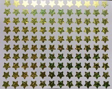 120x STERNE GRÜN GLITZER (16) Deko Bastel Weihnacht Sticker Aufkleber Weltraum