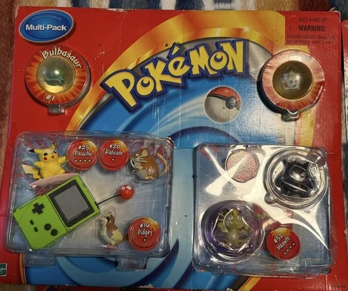VINTAGE POKEMON MULTI PACK  FIGURE SET PIKACHU, MEOW, BULBASAUR  AND GENGAR TOY