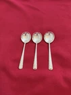 Candlelight by Towle Sterling Cream Soup Spoons (3)   Monogrammed  6 3/8"