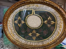 Zardozi framed hand embroidery neck piece