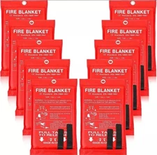 25 PCS FIRE BLANKET Fiberglass Hero Emergency Home Retardant Prepared 39''x39''