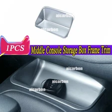 1x Silver Style Car Console Storage Box Cover Trim For Toyota Corolla 2020-2024