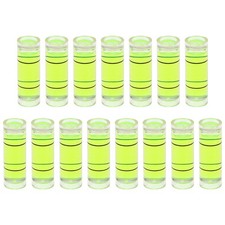 15pcs Small Cylindrical Bubble Level Vials 10x30mm Levels Measuring Tools