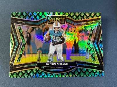 2024 Panini Select De'Von Achane Field Dragon Scale Prizm #/70 Dolphins