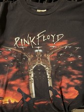 1997 rare Pink Floyd The Wall Graphic T-Shirt Black XL Rock Pop Music Band Tee