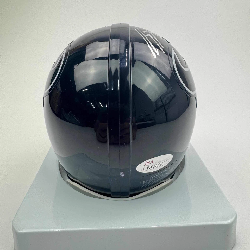 Autographed/Signed J.J JJ Watt Houston Texans Mini Football Helmet JSA COA - Image 3 of 4