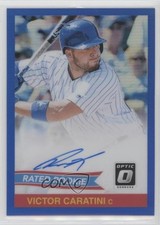 2018 Panini Donruss Optic Blue Prizm 18/60 Victor Caratini #84S-VC Auto 1h5