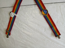 Vtg 1979 Original "Mork  Mindy" PPC Suspenders  Moon  Stars 1 Pins  Kids 23