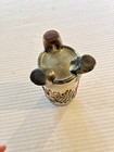 Northwood Amethyst Carnival Glass Grape & Cable Hatpin Hat Pin Holder 7” — photo 5