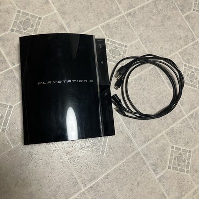 Sony PlayStation 3 PS3 Fat Console CECHE01 + Cables - Backwards Compatible