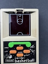 Vintage Sears Electronic Basketball Handheld Game Retro Portable LCD Toy