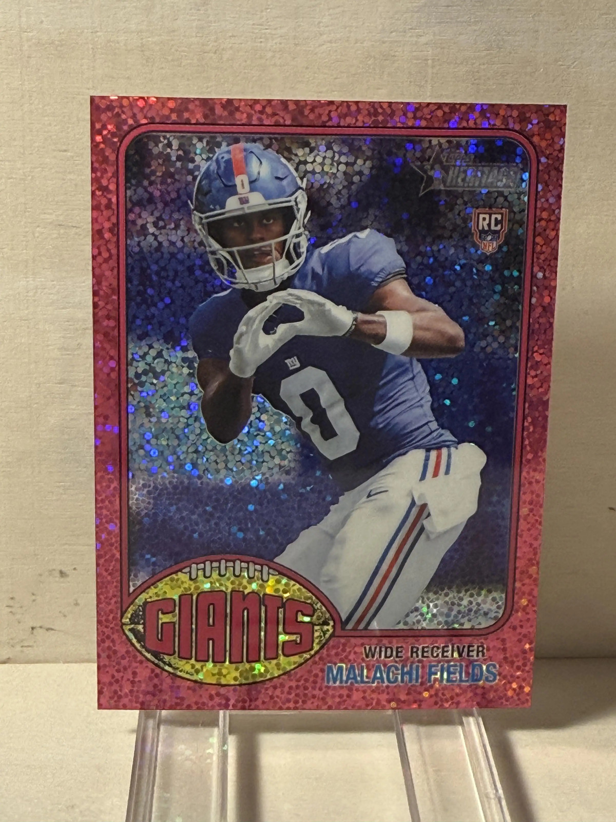 2026 Heritage Malachi Fields RC Pink Sparkle #224 Giants
