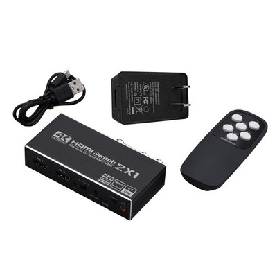 2 In 1 Out HDMI ARC Audio Switcher Selector 4K 2x1 HDMI Switch Audio Extractor