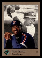 Julio Franco 1992 Studio #241 Texas Rangers BASEBALL *104