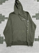 Columbia Trek Hoodie Mens Medium Green Cotton Kangaroo Pocket Regular Training