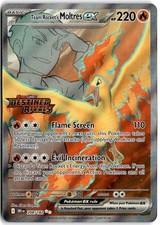 Team Rocket's Moltres ex - (Destined Rivals Stamp) Double Rare 208/182 NM