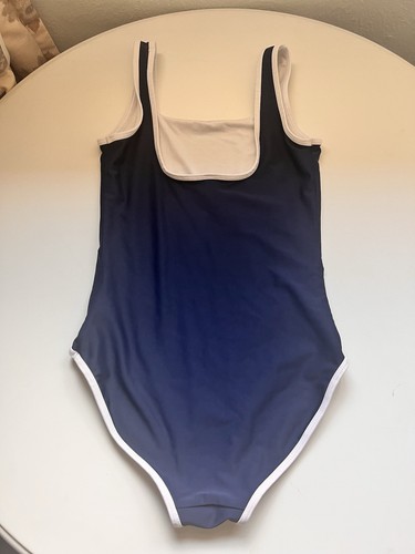 Old Navy Size 10-12 Girls One Piece Swimsuit Navy - Picture 5 of 9