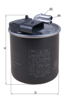 Mahle Kl 914 Kraftstofffilter FüR MERCEDES-BENZ-image