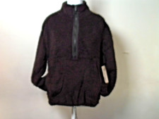 No Boundaries Plush Pullover Pockets Long Sleeve with Zip Black M NWT